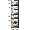 Tribesigns 7-Tier Corner Shelf, 78.74" Narrow Bookshelf Bookcase, Freestanding Display Storage Shelf Plant Stand for Living Room, Office - 3 of 4