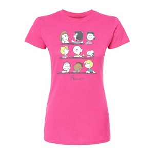 Women's - Peanuts - Snoopy And Friends Fitted Graphic T-Shirt - 1 of 3