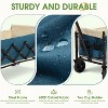 HTUTWOO Beach Collapsible Wagon Cart, Heavy Utility Wagon Cart, 70L Capacity, Heavy Duty 200 lbs - 3 of 4