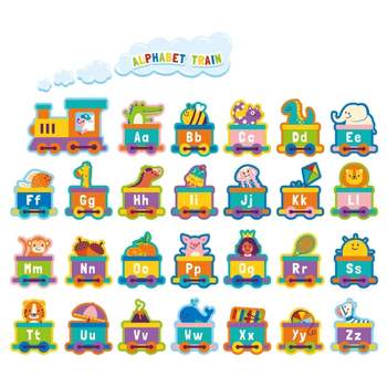 Bright Creations 31 Piece ABC Alphabet Train Bulletin Board Borders for Preschool Kindergarten Classroom