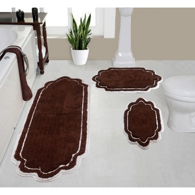 Allure Collection Cotton Tufted Bath Rug Set Set of 3 - Home Weavers