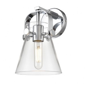 Pilaster II Cone - 1 Light Wall Sconce In Industrial Style-9.75 Inches Tall and 6.5 Inches Wide - 1 of 1
