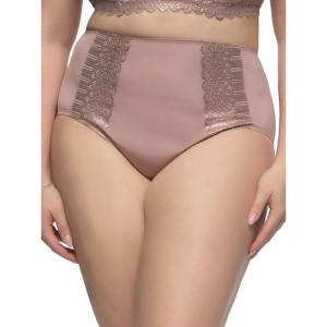 Felina - Siren High Waist Brief for Women  Elegant High-Rise Shimmer Underwear - 1 of 3
