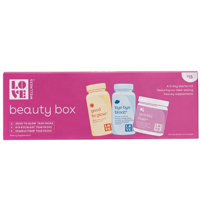 Love Wellness The Beauty Box 5 Day Starter Gift Set - 35ct