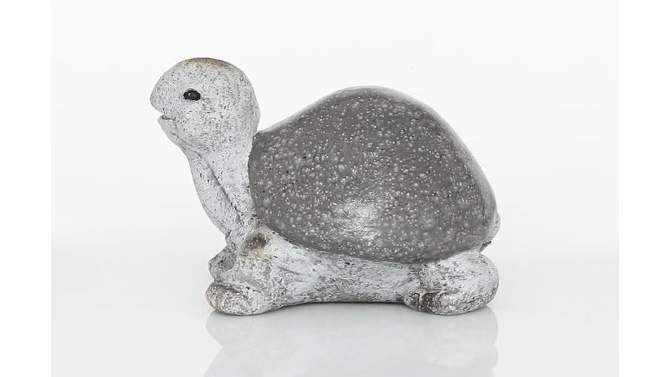 10&#34; x 13&#34; Magnesium Oxide Country Turtle Garden Sculpture White - Olivia &#38; May, 2 of 9, play video