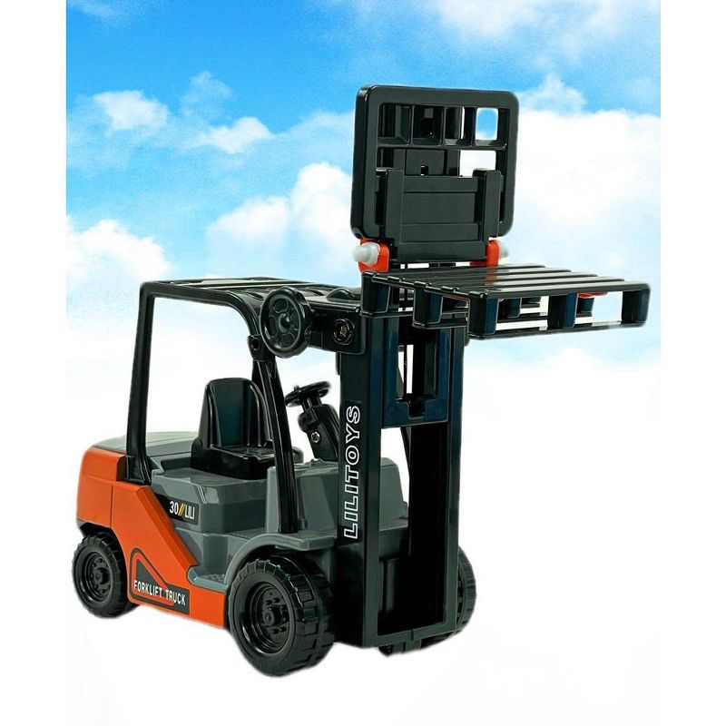 Big Daddy Light Weight Construction Truck Series - Authentically Designed Forklift With Loadable Cardboard Boxes, 4 of 5