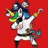Girl's Design By Humans Dabbing Dance Pirate Unicorn Gifts Funny Halloween Costume Gift By lukesstore T-Shirt - 2 of 4
