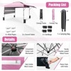 Costway 10'x17.6'Outdoor Instant Pop-up Canopy Tent Dual Half Awnings Adjust Patio Blue/White/Gray/Black/Pink - 3 of 4