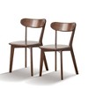 GDFStudio Blume Modern Minimalism Oak Wood Dining Chair(Set of 2) - 2 of 4