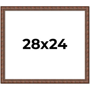 PosterPalooza | 28x24 Modern Bamboo Picture Frame, UV Acrylic, 5 Finishes - 1 of 4
