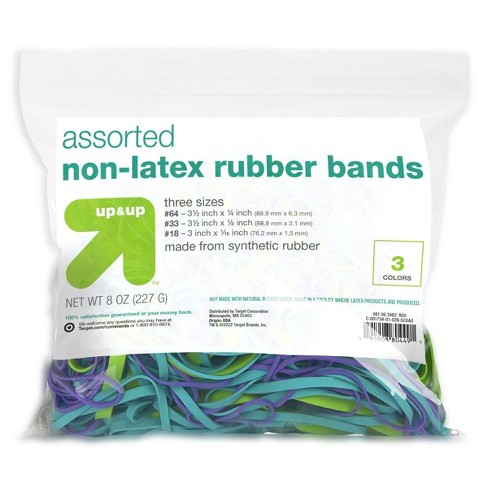 RUBBER BANDS 3 1/2 Ounce Bag Multi Color Large Medium Small ASSORTED Size  Colors Red Yellow Blue Green Purple Pink White Natural Assortment -   Finland