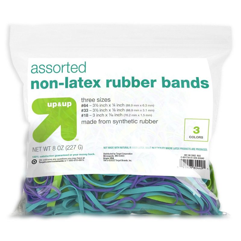 300ct Rubber Bands Assorted Size and Colors - up &#38; up&#8482;, 1 of 6