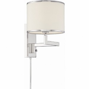 Crystorama Lighting Madison 1 - Light Swing Arm Lamp in  Polished Nickel - 1 of 3