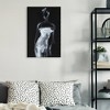 Masterpiece Art Gallery 24"x36" Fashion Contour by Shawn Mackey Unframed Wall Canvas :Modern Black & White Silhouette Print - 2 of 4