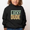 The Juniper Shop Block Checkered Lucky Dude Toddler Graphic Hoodie - 2 of 3