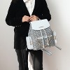 MKF Collection Issah Functional and Stylish Circular Pattern Vegan Leather Backpack by Mia K - 3 of 4
