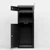 Zevemomo 44.5" Anti-Theft Parcel Delivery Box with Lock, Outdoor Package Drop & Mail Storage for Porch, Courtyard, Garage or Apartment Door, Black - 2 of 4