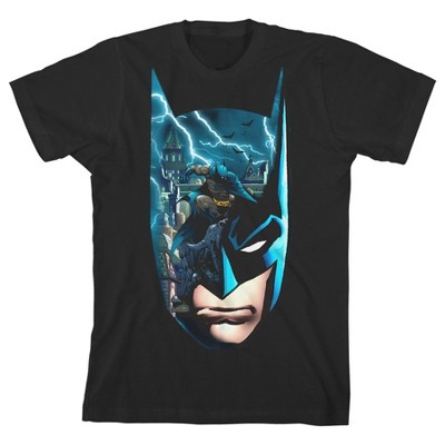 Batman Lightning Mask Graphics Trap Black T-shirt Toddler Boy To Youth Boy  : Target