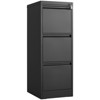 Munora 3 Drawer File Cabinet with Lock, Vertical Metal Filing Cabinet for Home Office, Organizer Storage Cabinet for Letter/A4/Legal Size Files - 3 of 4