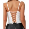 Elastane Lace Backless Corset Top with Fishbone Steel Boning - 3 of 3