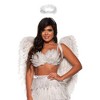 Feather Mini Skirt Set- White Adult Costume - 2 of 4