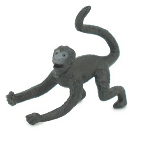 Collectible Wildlife Gifts | Spider Monkey, Atelidae family, Hand Painted, Educational, Rubber Primate, Realistic Figure, Gift,    1 1/2 "    SF50 B58 - 1 of 4