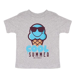 The Juniper Shop SmileyWorld Cool Summer Ice Cream Blue Toddler Short Sleeve Tee - 1 of 4
