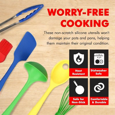 CHEF CRAFT 9 Piece Premium Silicone Kitchen Tool and Utensil Set Pink — фото 2