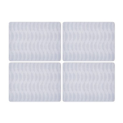 Eclipse Gray Cork-Backed Board Placemats, Set of 4