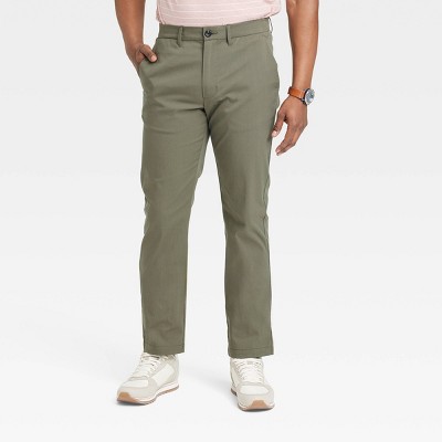 Men's Slim Fit Tech Chino Pants - Goodfellow & Co™ Olive Green 32x34 :  Target