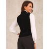 Allegra K Women's Velvet Casual Lapel Collar Sleeveless Button Down Vest - 4 of 4