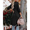 Womens Casual Knit Cardigan Long Sleeve Mid Length Fitted Pocket Sweater Cardigan - 3 of 3