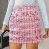 Women's Chic Tweed Mini Skirt with Button Embellishments - Cupshe - 2 of 4