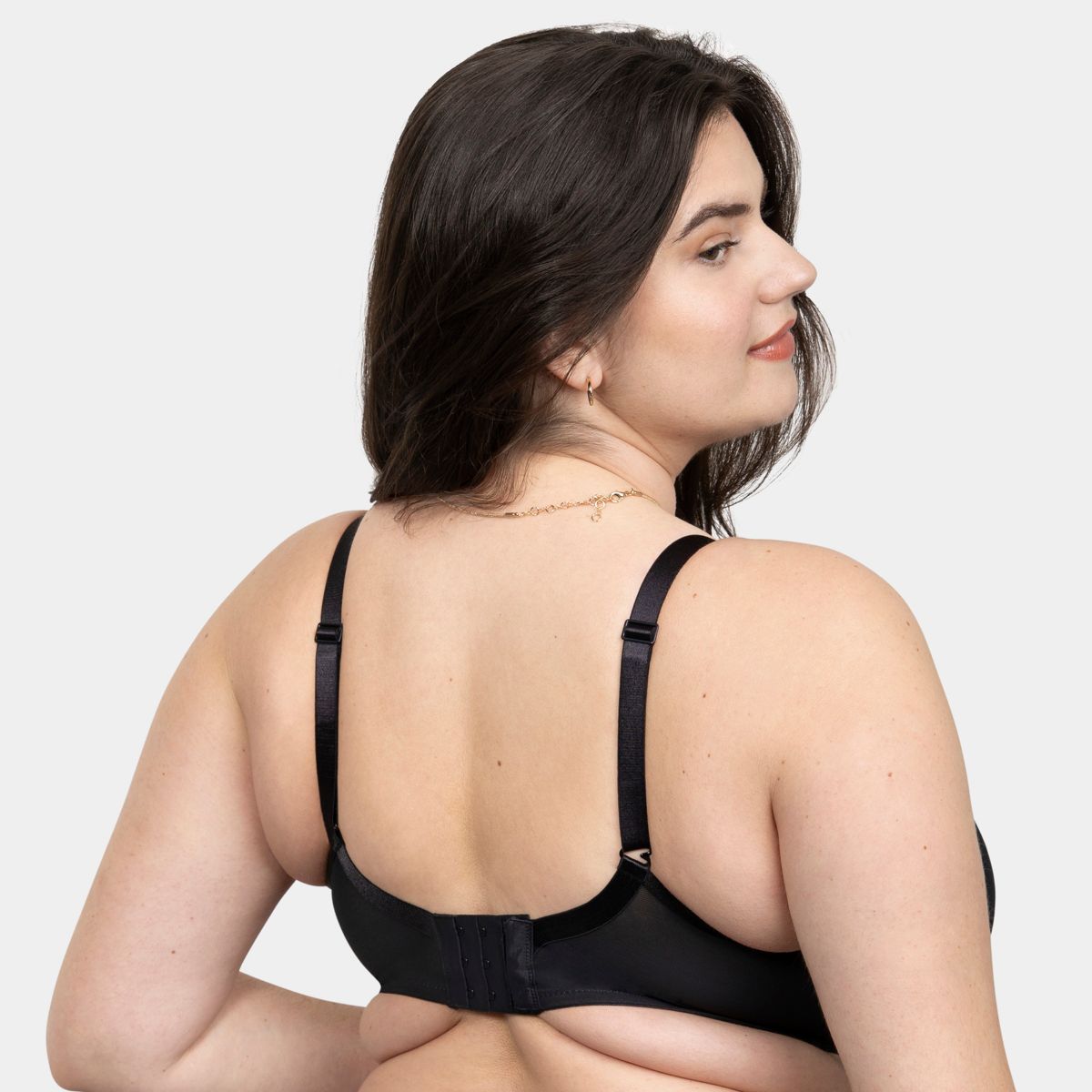 Curvy Couture No-Show Lace Plunge T-Shirt Bra - thumbnail 2