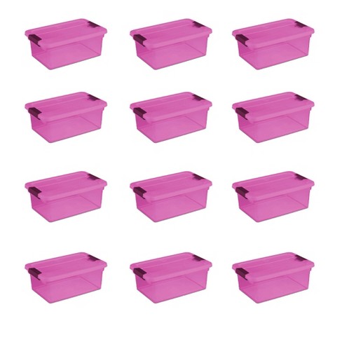Sterilite Clearview Latch 15 Qt Plastic Storage Container Box