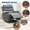 Power Lift Recliner Chair for Elderly, Oversized Electric Lift Chair with Heat and Massage, PU Leather Adjustable Recliner - 4 of 4