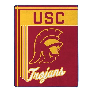 Sweet Home Collection NCAA USC Trojans 46" x 60" Raschel Throw Blanket - 1 of 4