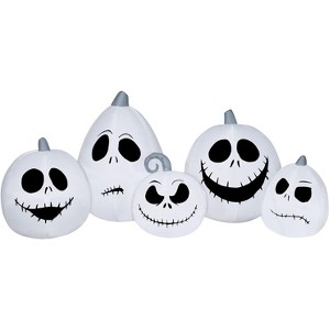 Gemmy Airblown Inflatable Jack Skellington White Pumpkin Collection, 3.5 ft Tall, - 1 of 4