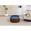 Scandinavian style Elevated Dog Bed Pet Sofa With Solid Wood legs and Walnut Bent Wood Back, Velvet Cushion,Large Size - 4 of 4
