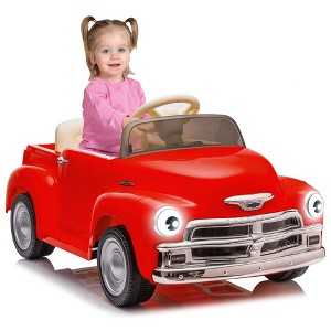 12V Kids Ride On Car, Licensed Chevrolet 3100 Pickup Battery Powered Electric Vehicle with Remote Control - 1 of 4