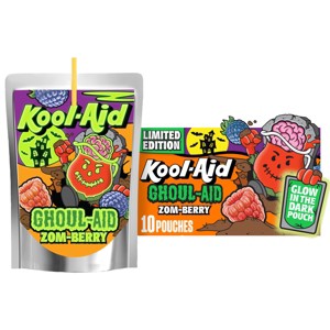 Kool-Aid Ghoul Aid Scary Berry Juice Boxes - 10pk/6 fl oz Pouches - 1 of 4