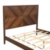 NicBex Mid-Century King/Queen/Full Size Wood Platform Bed with Elevated Headboard for Adults/Boys/Girls - 4 of 4