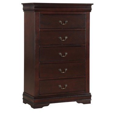 CAVINAS Dresser for Bedroom,Dressers & Chest of Drawers 5 Drawers and Metal Handle for Living Room,Office,Entryway