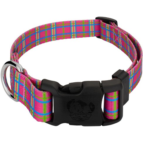 Country Brook Petz Deluxe Bubblegum Pink Plaid Dog Collar - Made in The U.S.A. - image 1 of 4