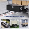 Mlezan Steel Truck Bed Tool Box: Lockable, Heavy-Duty Storage for Truck, Pickup, RV, or Trailer. Black Utility Box for Tools and Supplies. - 4 of 4