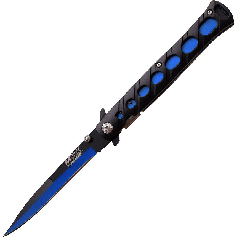 MTech USA Rescue Linerlock Spring Assisted Tanto Folding Knife, Blue, MT-A317BL, 1 of 3