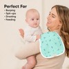 KeaBabies 5pk Urban Baby Burp Cloths, Organic Burping Cloth for Babies, Burp Rags for Baby Girls, Boys - 4 of 4