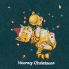 Men's Holiday Cat Graphic T-Shirt - Green - 3 of 3