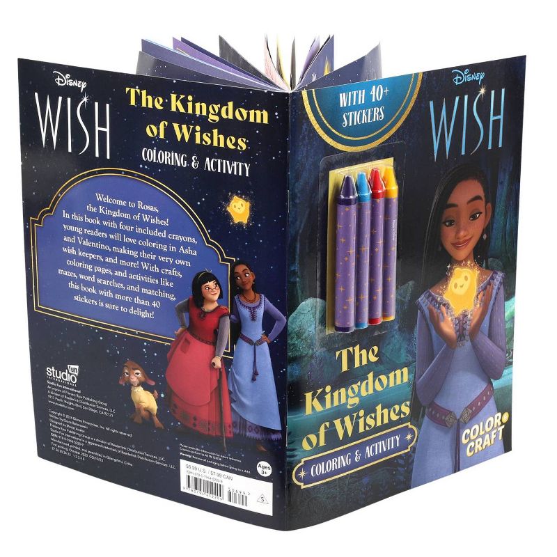 Disney Wish: The Kingdom of Wishes Color and Craft - (Color & Activity with Crayons) by  Grace Baranowski (Paperback), 3 of 6