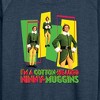 Women's - ELF - Christmas Cotton Headed Ninny Muggins Lightweight French Terry Wide Neck Long Sleeve Shirt - 2 of 4